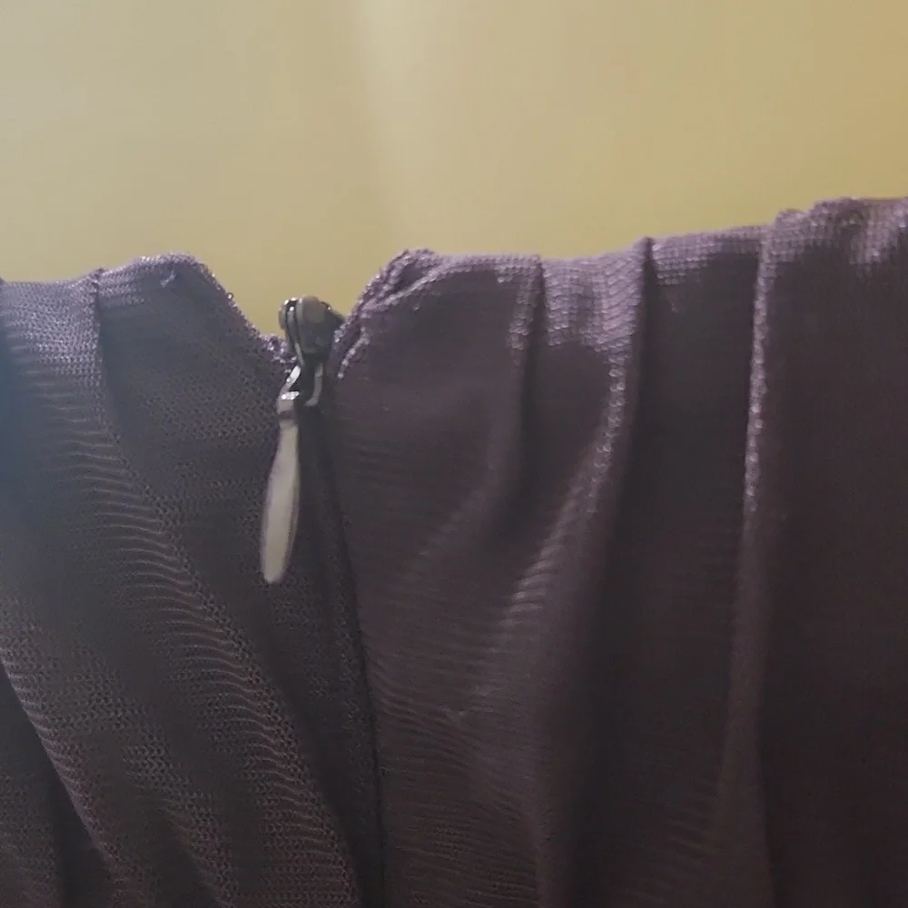 London Times Purple Tie-Strap Midi Dress - Picture 6 of 11